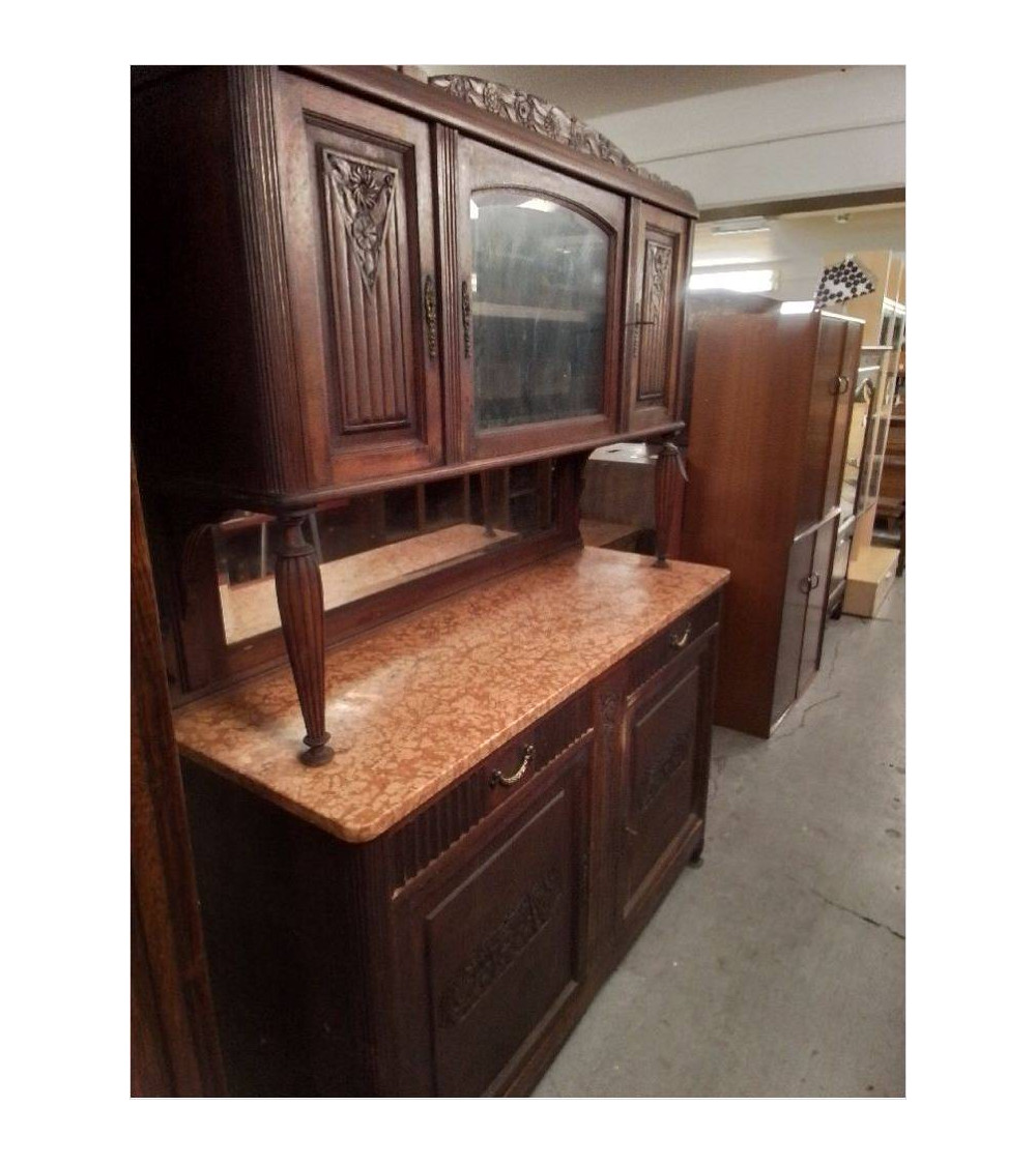 BUFFET 2 CORPS ART DECO 5 PORTES 2 TIROIRS 
