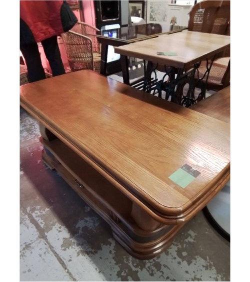 TABLE BASSE CHENE 1 TIROIR