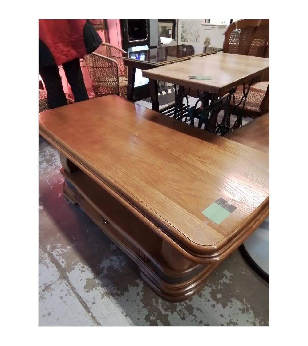 TABLE BASSE CHENE 1 TIROIR