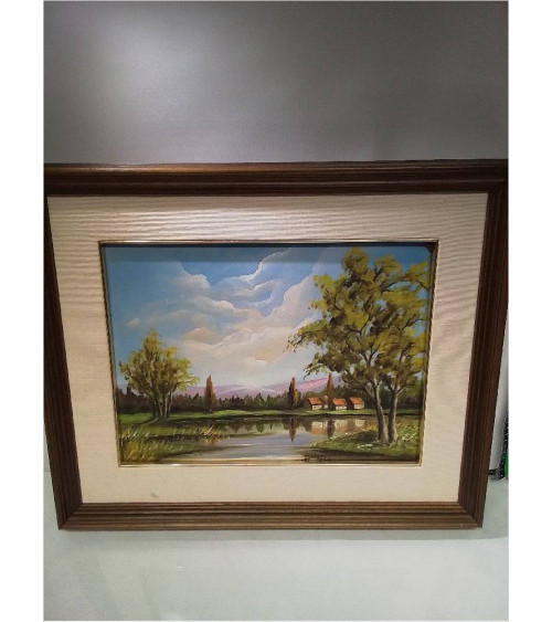 HUILE SUR PANNEAU ANGELO...