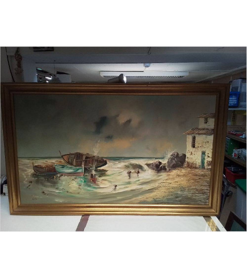 PEINTURE SIGNÉE DECO MER 