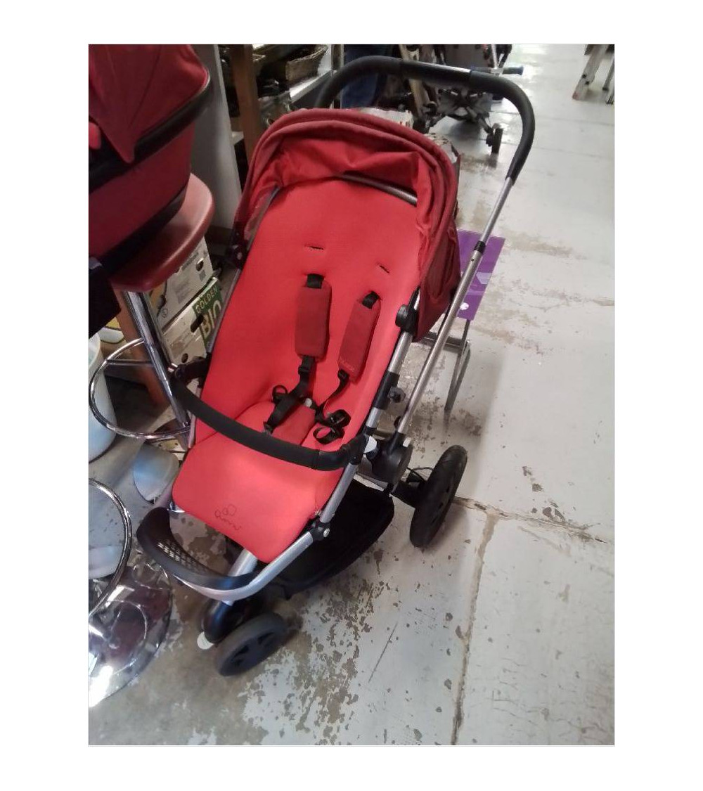 POUSSETTE LANDAU QUINNY ROUGE + ACCESSOIRES 