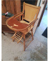 CHAISE BEBE  BOIS TRANSFORMABLE EN L’ETAT 