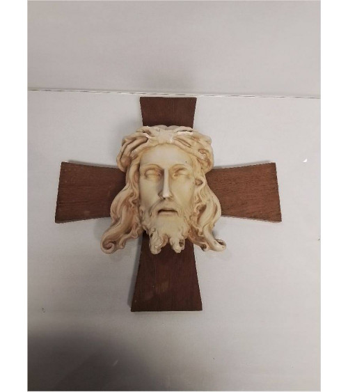 CRUCIFIX BOIS ET PLATRE EN...