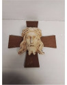 CRUCIFIX BOIS ET PLATRE EN L’ETAT