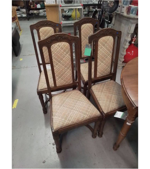 LOT DE 4 CHAISES ANCIENNE...