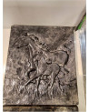 DÉCORATION MURALE PLATRE CHEVAUX 