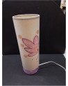 LAMPE A POSER VIOLETTE ET BEIGE 