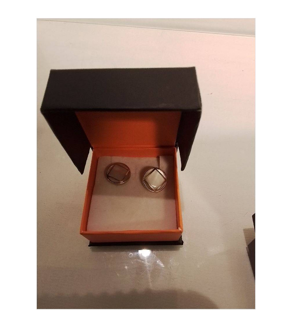 PAIRE DE BOUTONS DE MANCHETTE NACRÉS