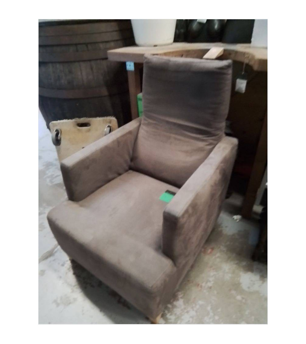 FAUTEUIL BRUN DOSSIER RÉGLABLE 