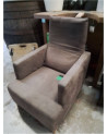 FAUTEUIL BRUN DOSSIER RÉGLABLE 