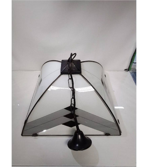SUSPENSION RETRO VERRE GRIS...