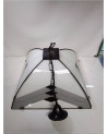 SUSPENSION RETRO VERRE GRIS NOIR
