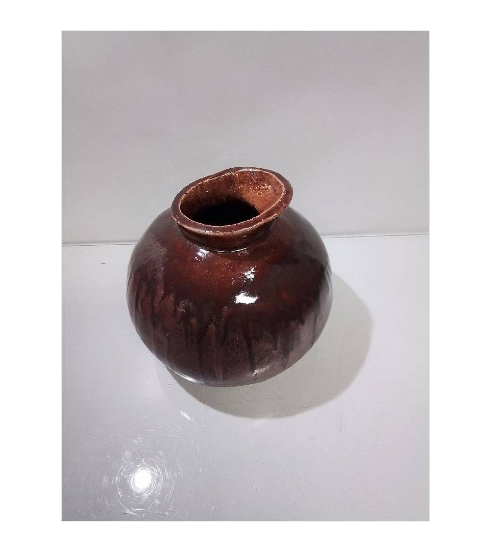 VASE ÉMAILLÉ CÉRAMIQUE 