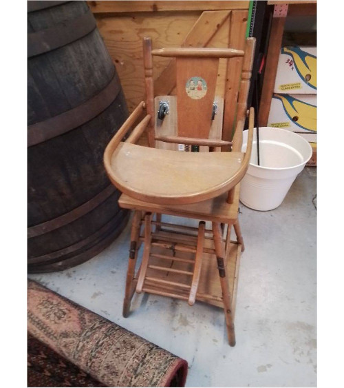 CHAISE BÉBÉ BOIS ANCIENNE 