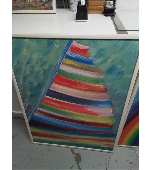 HUILE SUR PANNEAU ARTISTE...