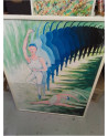 HUILE SUR PANNEAU ARTISTE LUXEMBOURGEOIS FERNAND RISCH GM