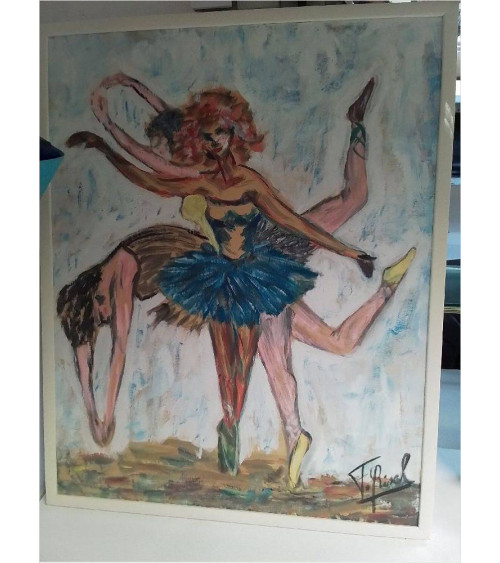 HUILE SUR PANNEAU ARTISTE LUXEMBOURGEOIS FERNAND RISCH GM