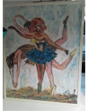 HUILE SUR PANNEAU ARTISTE LUXEMBOURGEOIS FERNAND RISCH GM