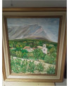 HUILE SUR PANNEAU ARTISTE LUXEMBOURGEOIS FERNAND RISCH MM