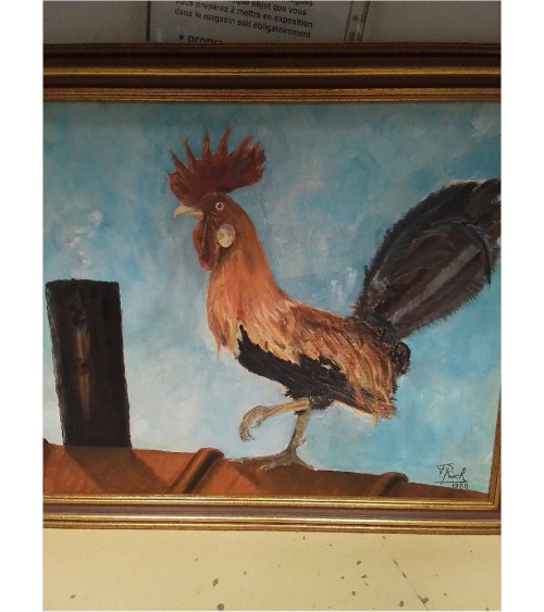 HUILE SUR PANNEAU ARTISTE LUXEMBOURGEOIS FERNAND RISCH MM