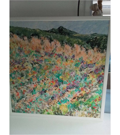 HUILE SUR PANNEAU ARTISTE LUXEMBOURGEOIS FERNAND RISCH MM