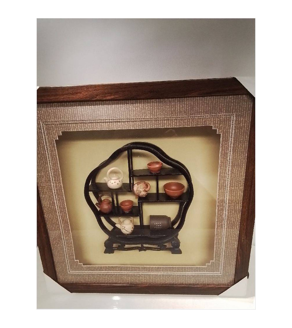 CADRE VITRINE MINIATURES CHINOISE 