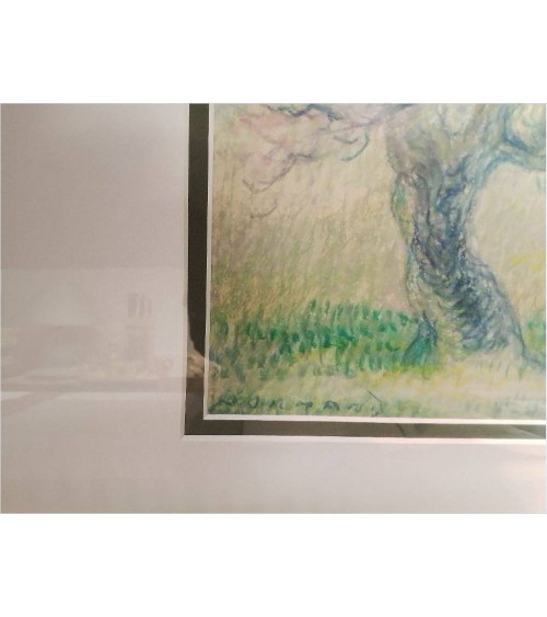 PEINTURE OLIVIERS SIGNEE NORMAND