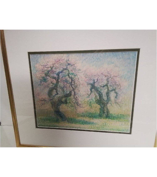 PEINTURE OLIVIERS SIGNEE...