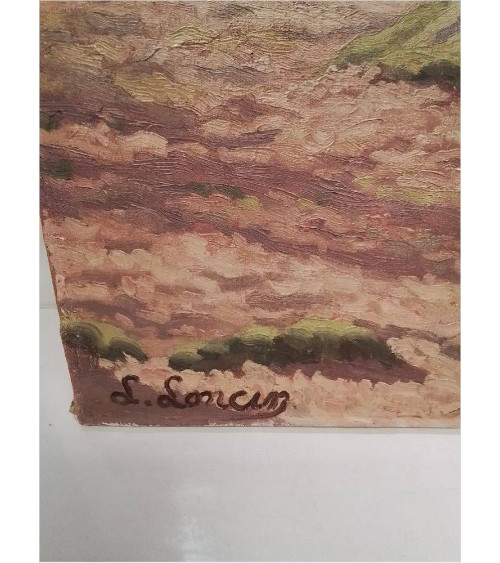 HUILE SUR TOILE LOUIS LONCIN FORET