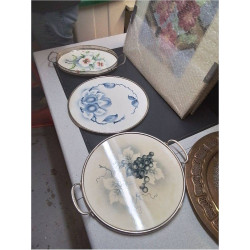 PLAT PORCELAINE BORD METAL...