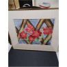 AQUARELLE CLEMATITE VILLE DE LYON SIGNÉ F RISCH