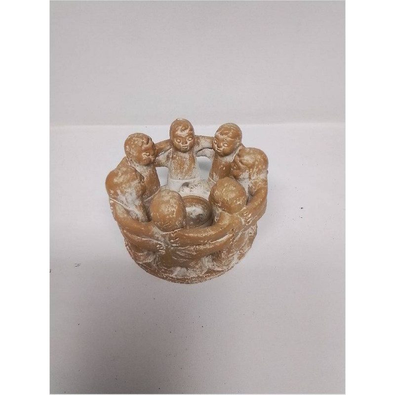 BOUGEOIR TERRE CUITE CERCLE D’AMIS 