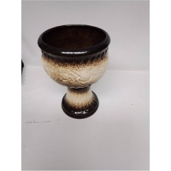 VASE WEST GERMANY BRUN 