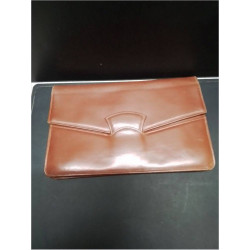 POCHETTE CUIR BRUN VINTAGE 