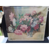 HUILE SUR TOILE ANCIENNE BOUQUET M.KLEIN