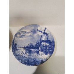 ASSIETTE DECO VILLEROY ET BOCH BLEU