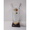 VASE VAL SAINT LAMBERT DORÉ SOCLE MARBRE
