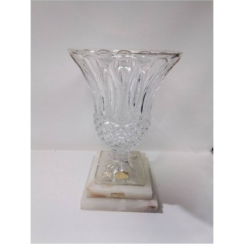 VASE CRISTAL SOCLE ONYX