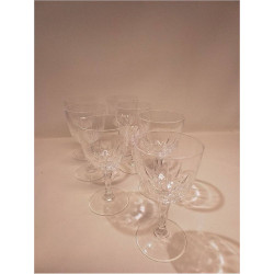LOT DE VERRES EN CRISTAL 