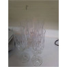 LOT DE VERRES CISELÉS 