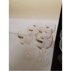 LOT DE 6 VERRES A PIED...