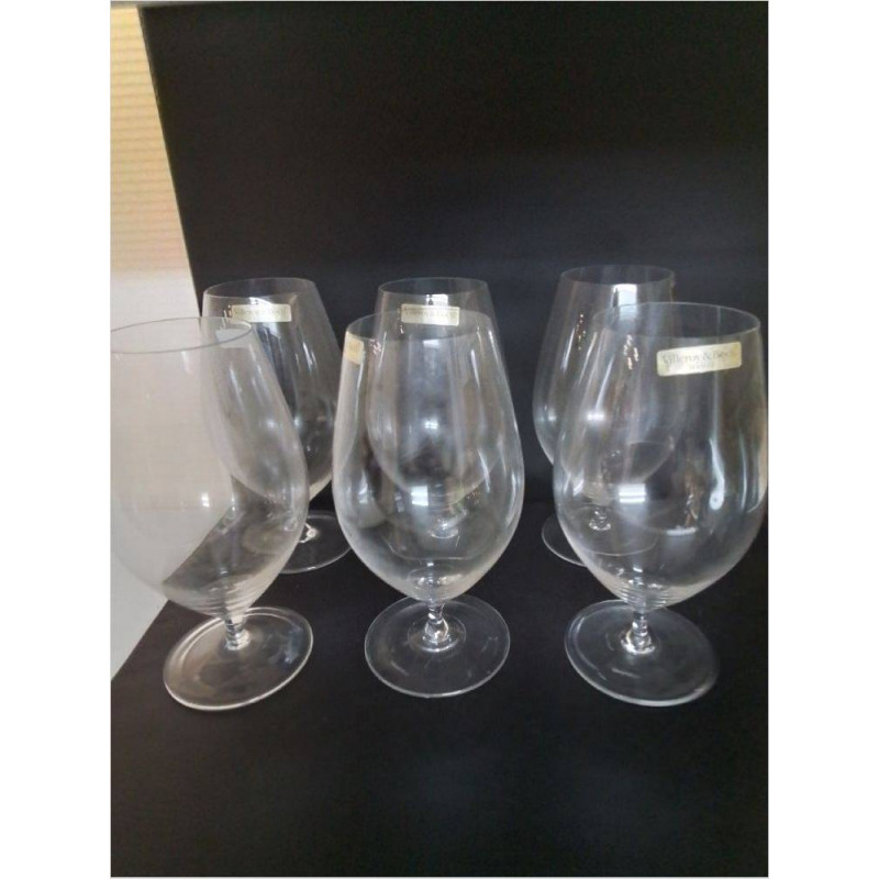 LOT DE 6 VERRES VILLEROY ET BOCH GRAND MODÈLE 