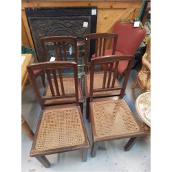 LOT DE 4 CHAISES ART DECO 