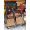 LOT DE 4 CHAISES ART DECO 