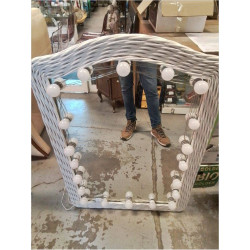 MIROIR ROTIN LUMINEUX +...
