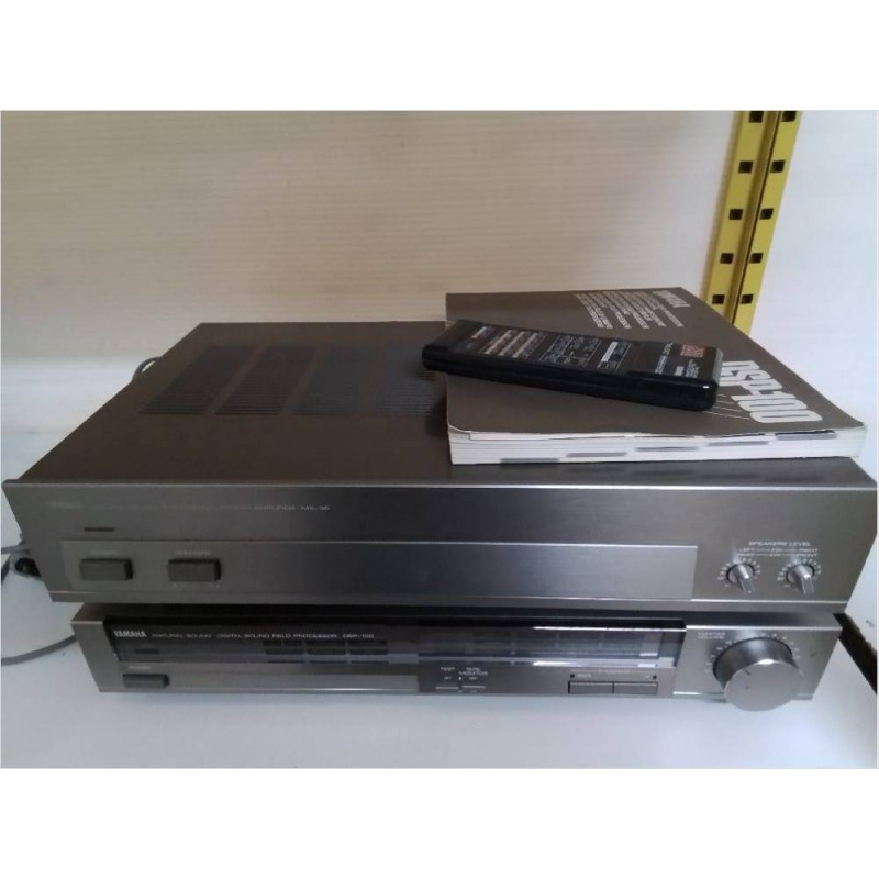 AMPLI PUISSANCE + PROCESSEUR YAMAHA + TÉLÉCOMMANDE 