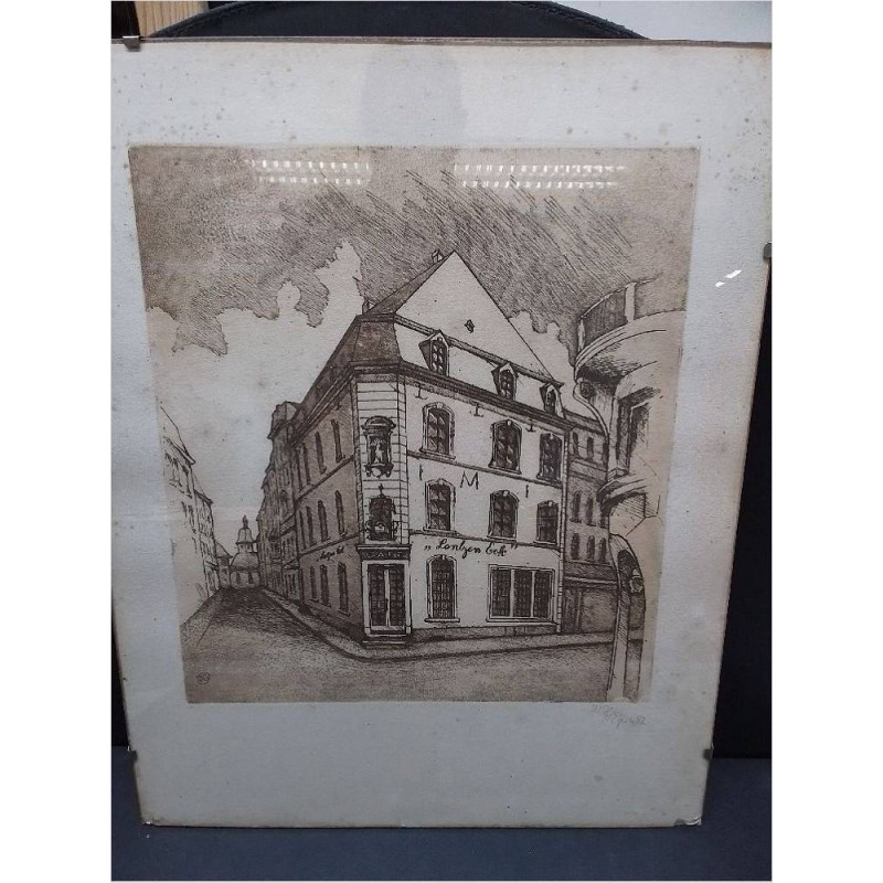 GRAVURE ARTISTE LUXEMBOURGEOIS 
