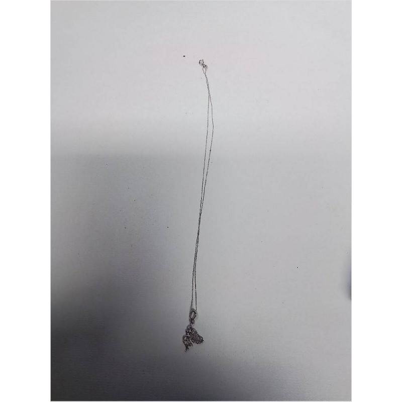 COLLIER + PENDENTIF FEE ARGENT 