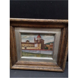 PEINTURE SUR CUIVRE SIGNÉ 